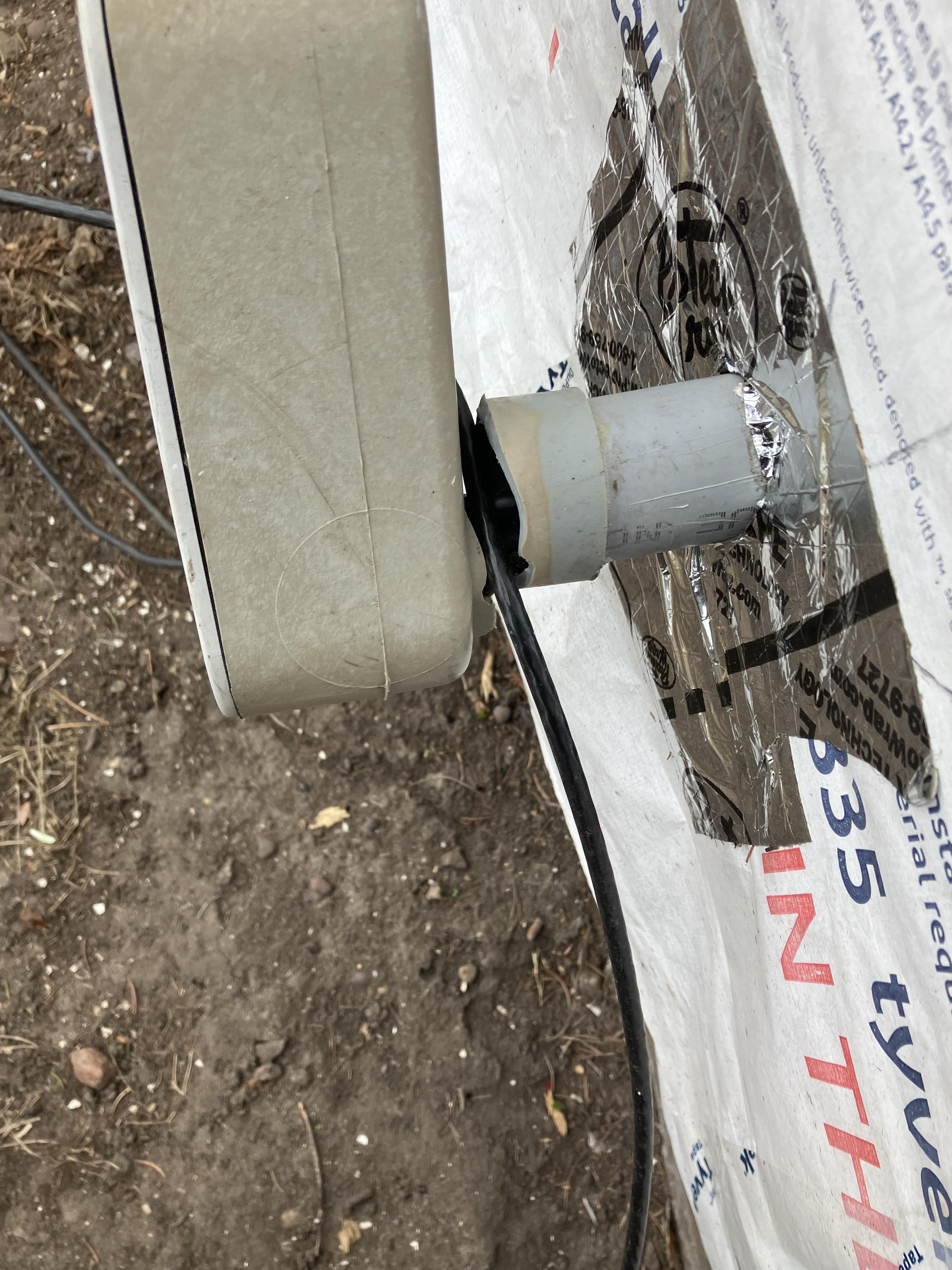 broken electrical conduit